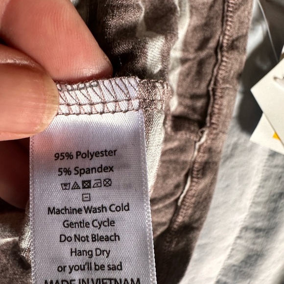 Lularoe 3X heather brown with white stripe Julia T-shirt dress .NWT - Picture 5 of 7